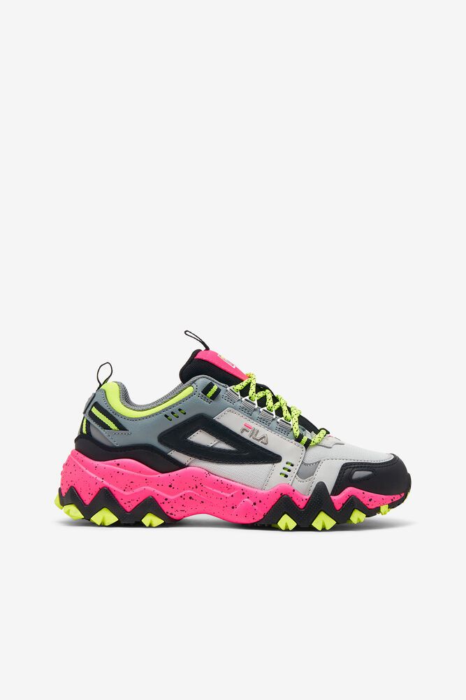 Fila Sneakers Womens Grey/Black/Pink - Oakmont Tr - Philippines 9320185-XI